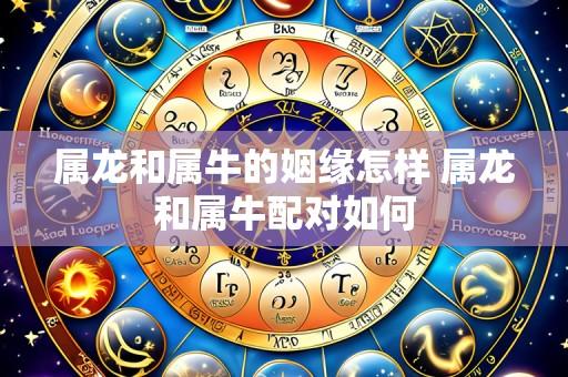 属龙和属牛的姻缘怎样 属龙和属牛配对如何