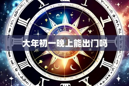 大年初一晚上能出门吗