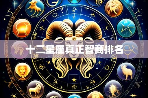 十二星座真正智商排名