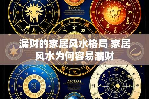 漏财的家居风水格局 家居风水为何容易漏财