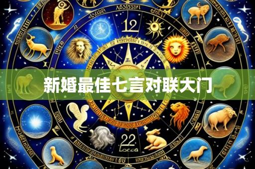 新婚最佳七言对联大门
