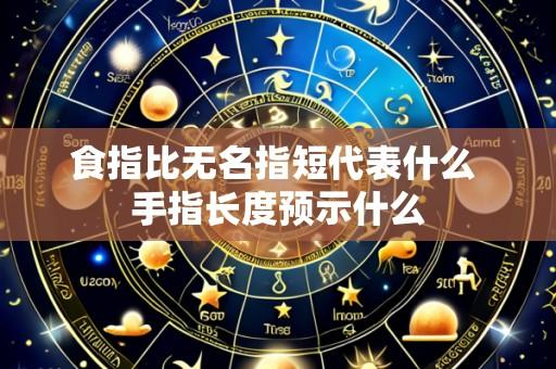 食指比无名指短代表什么 手指长度预示什么
