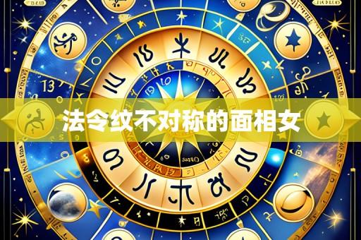 法令纹不对称的面相女