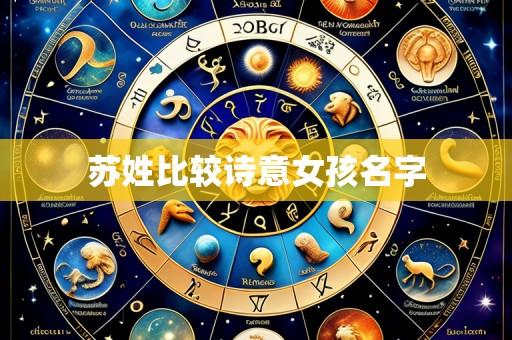 苏姓比较诗意女孩名字