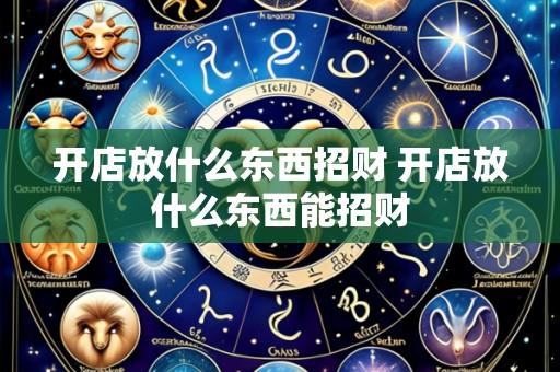 开店放什么东西招财 开店放什么东西能招财