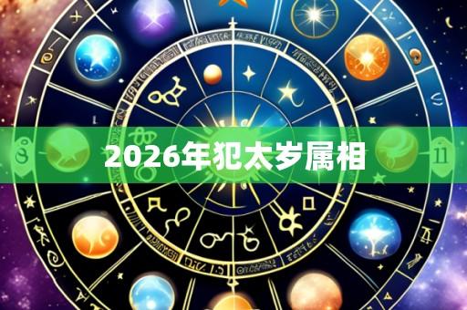 2026年犯太岁属相