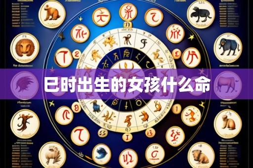 巳时出生的女孩什么命