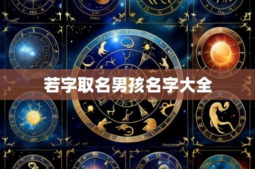 若字取名男孩名字大全
