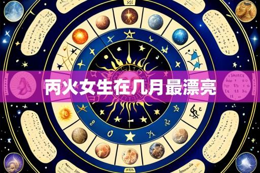 丙火女生在几月最漂亮