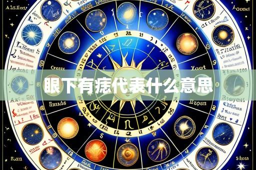 眼下有痣代表什么意思