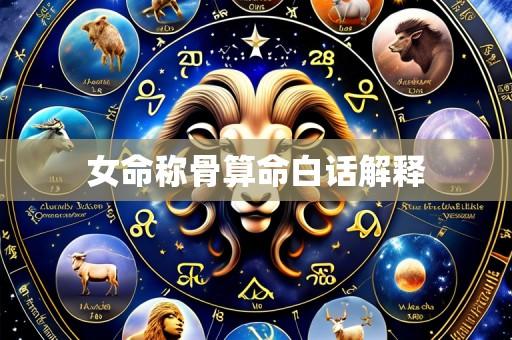 女命称骨算命白话解释