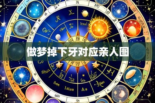 做梦掉下牙对应亲人图