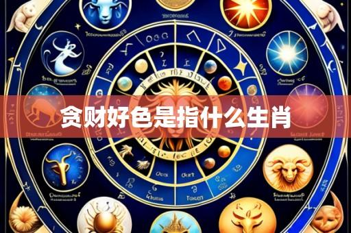 贪财好色是指什么生肖