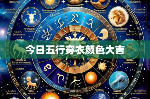 今日五行穿衣颜色大吉