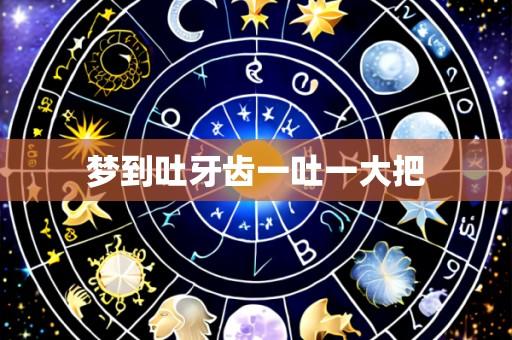 梦到吐牙齿一吐一大把