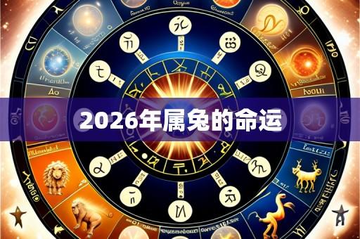 2026年属兔的命运