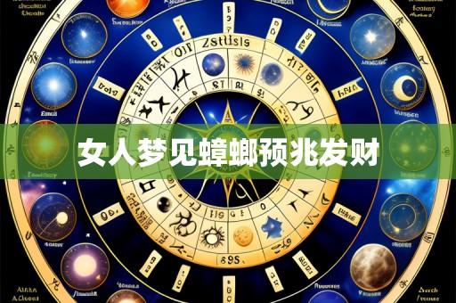 女人梦见蟑螂预兆发财