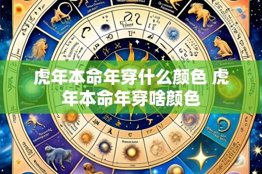 虎年本命年穿什么颜色 虎年本命年穿啥颜色