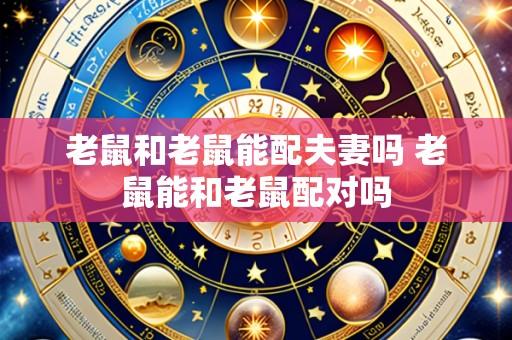 老鼠和老鼠能配夫妻吗 老鼠能和老鼠配对吗