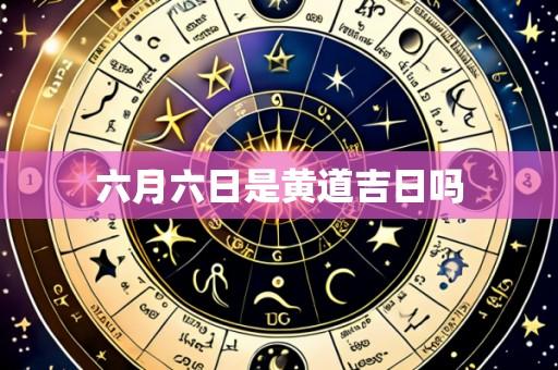 六月六日是黄道吉日吗