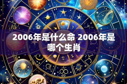 2006年是什么命 2006年是哪个生肖