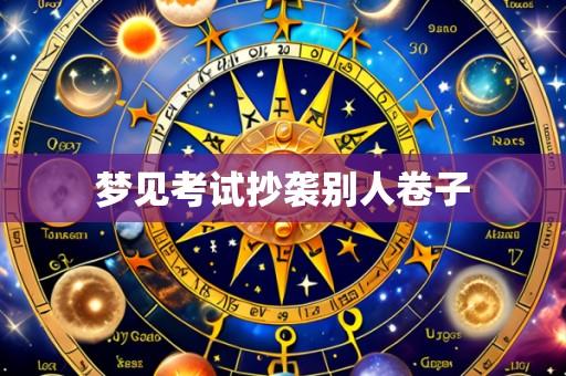 梦见考试抄袭别人卷子