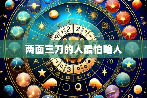 两面三刀的人最怕啥人