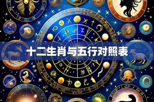 十二生肖与五行对照表