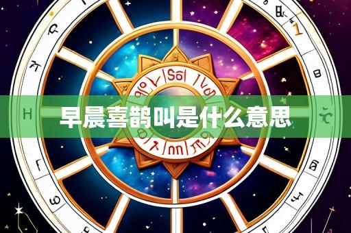 早晨喜鹊叫是什么意思