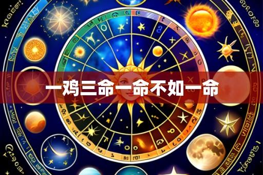 一鸡三命一命不如一命