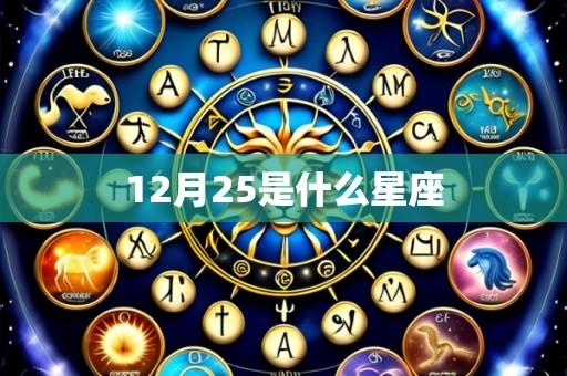 12月25是什么星座