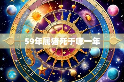 59年属猪死于哪一年