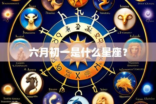 六月初一是什么星座?