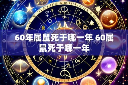 60年属鼠死于哪一年 60属鼠死于哪一年