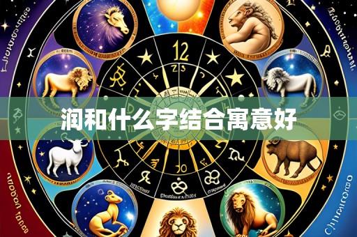 润和什么字结合寓意好