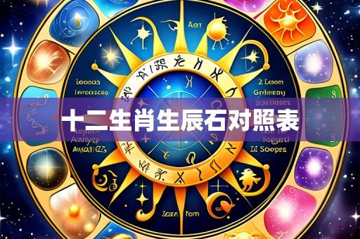 十二生肖生辰石对照表