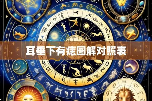耳垂下有痣图解对照表