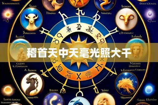 稽首天中天毫光照大千