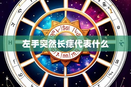 左手突然长痣代表什么