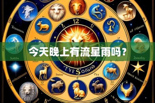 今天晚上有流星雨吗?