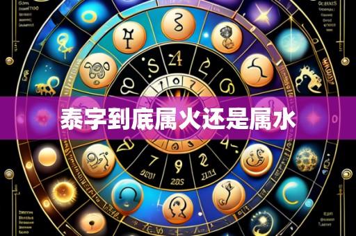 泰字到底属火还是属水