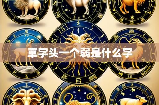 草字头一个弱是什么字