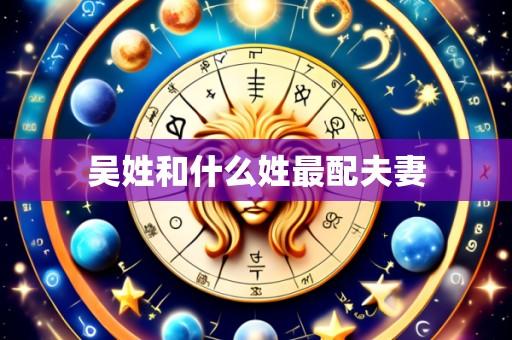 吴姓和什么姓最配夫妻