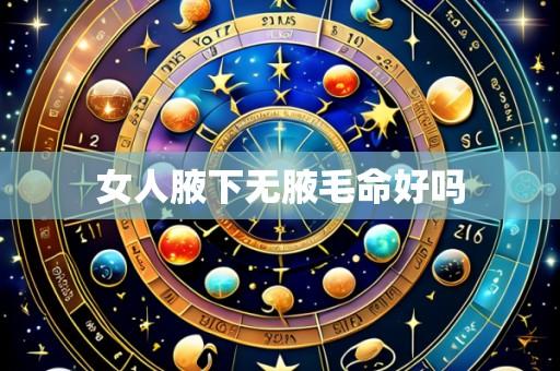 女人腋下无腋毛命好吗