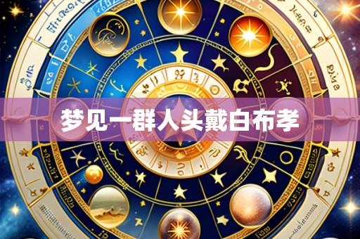 梦见一群人头戴白布孝