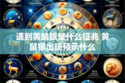 遇到黄鼠狼是什么征兆 黄鼠狼出现预示什么