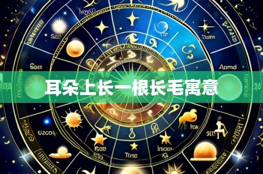 耳朵上长一根长毛寓意