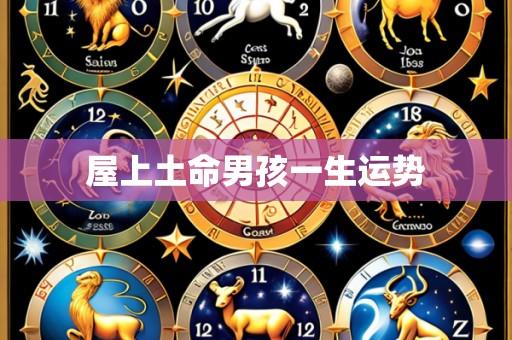 屋上土命男孩一生运势