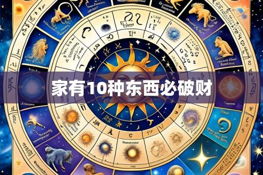 家有10种东西必破财