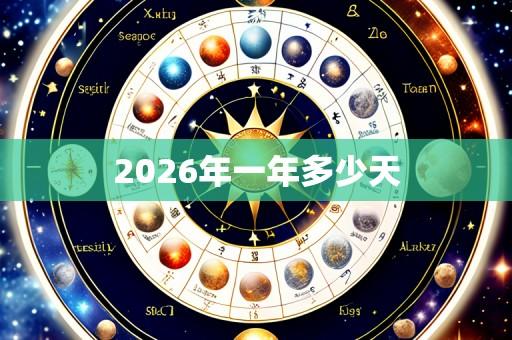 2026年一年多少天